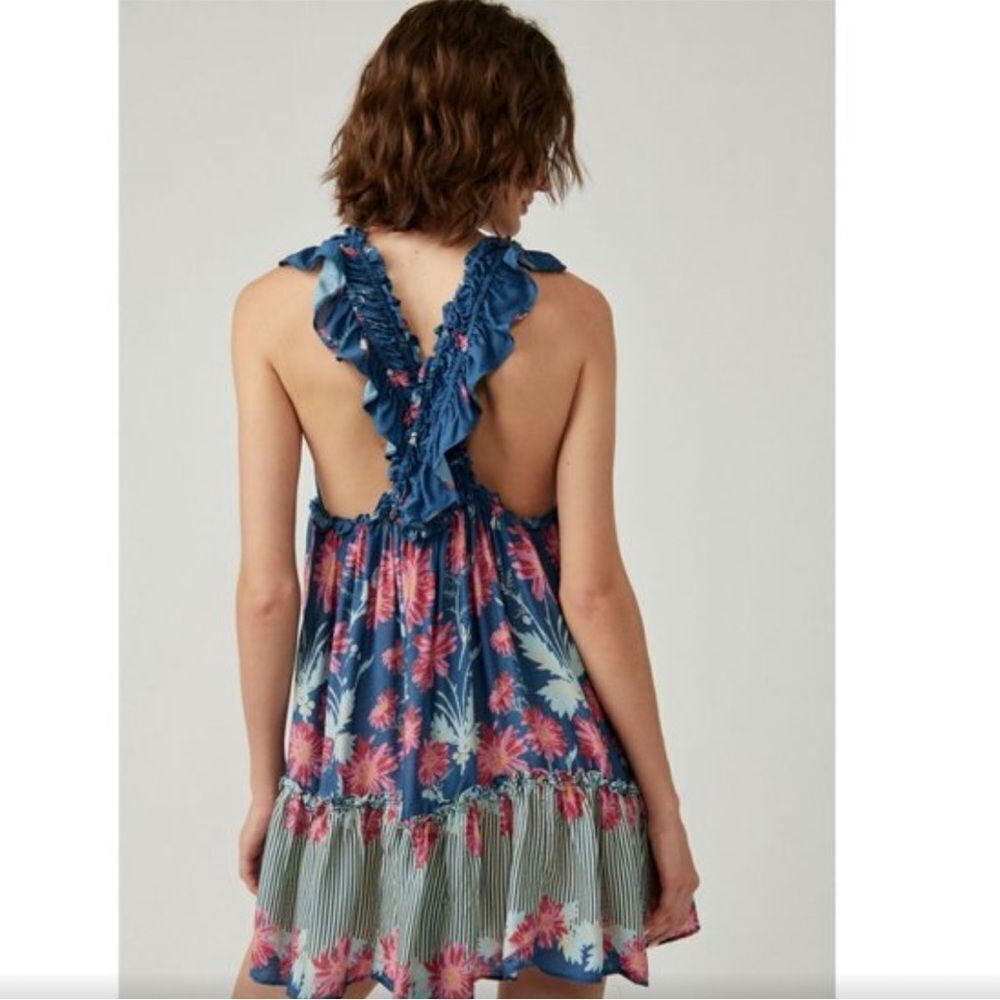 FREE PEOPLE Bali Wild Daisy Slip / Stellar Combo - Picture 2 of 7